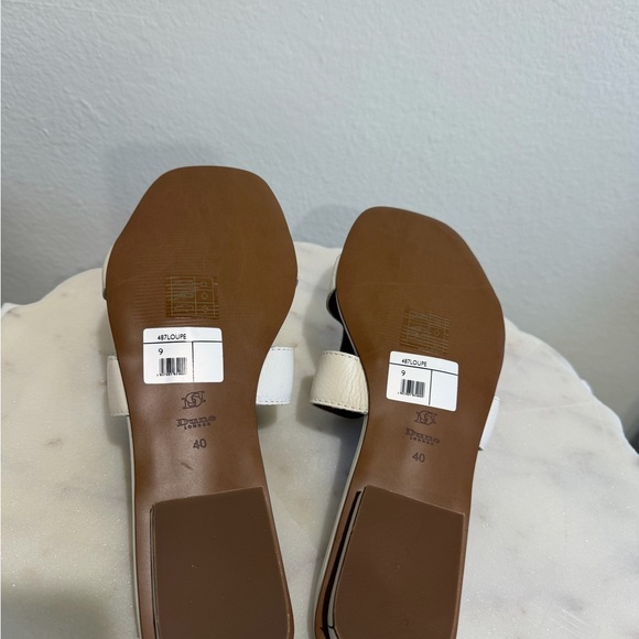 Dune London White Leather Slide Sandals NIB size 40 - Picture 5 of 11